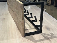Kapstok - hout + zwart metaal - afbeelding 4 van  4