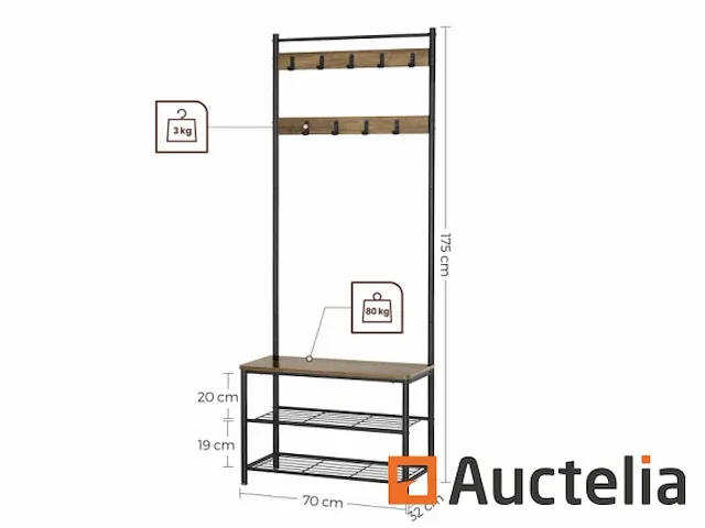 Kapstok, entree meubilair, garderobe, portier - afbeelding 4 van  4