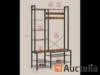 Kapstok, entree meubilair, met schoenenrek - afbeelding 2 van  4