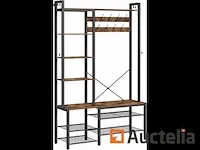 Kapstok, entree meubilair, met schoenenrek - afbeelding 3 van  4