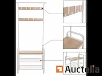 Kapstok, garderobe, entree meubilair met rek - afbeelding 1 van  8