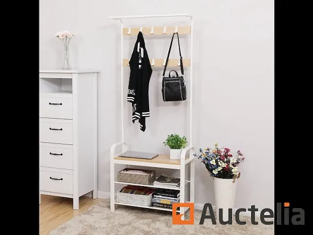 Kapstok, garderobe, entree meubilair met rek - afbeelding 5 van  8