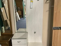 Kapstok met spiegel en 4 lades