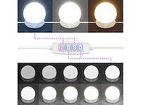 Kaptafel met led spaanplaat wit - afbeelding 8 van  9