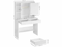 Kaptafel met led spiegel - 3 kleuren - instelbare helderheid - afbeelding 5 van  9
