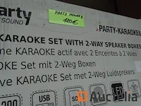 Karaoke systeem 2 luidsprekers geleid feest feest-karaoke8 - afbeelding 1 van  3