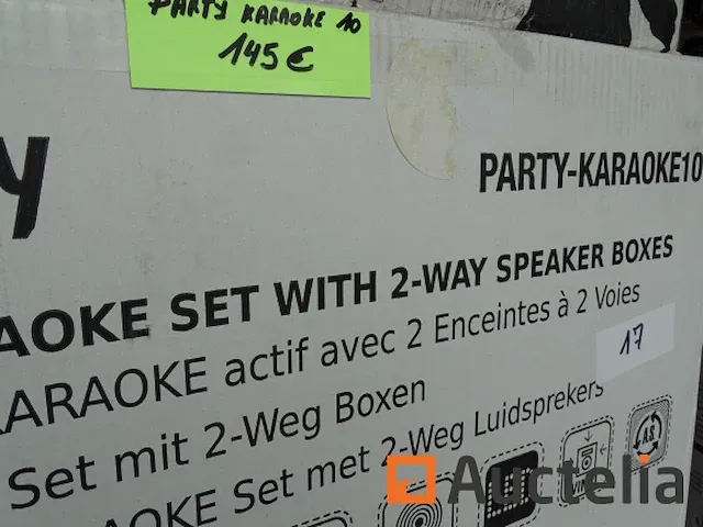 Karaoke systeem 2 luidsprekers leds party party-karaoke10 - afbeelding 1 van  3