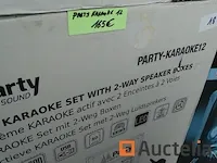Karaoke systeem 2 luidsprekers leds party party-karaoke12 - afbeelding 2 van  2