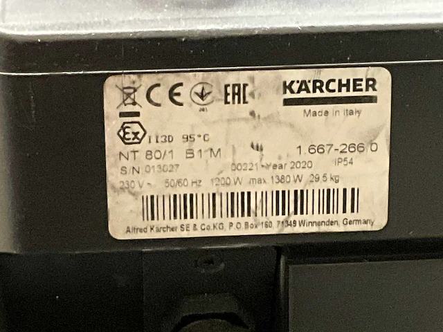 Karcher professional nt80/1 b1 m industriële stofzuiger - afbeelding 5 van  5
