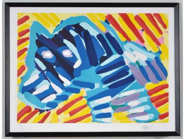 Karel appel - bull dog - litho - afbeelding 1 van  6