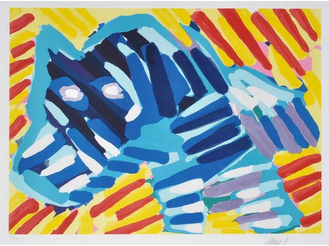 Karel appel - bull dog - litho - afbeelding 2 van  6