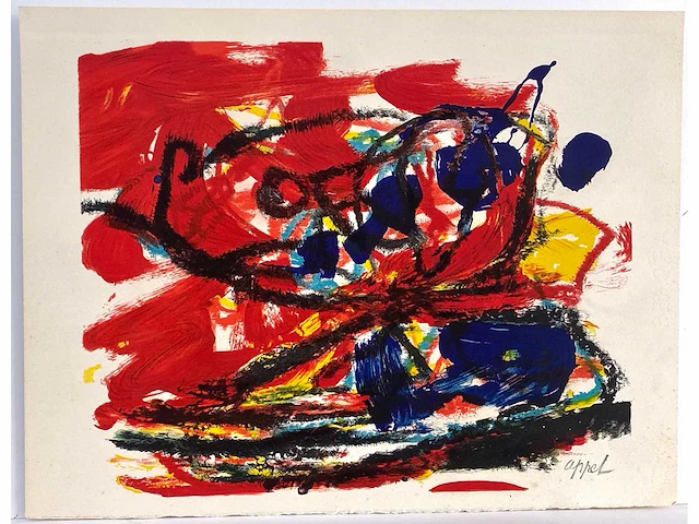Karel appel - musique barbare - litho - afbeelding 2 van  7