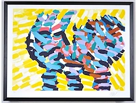 Karel appel - splintering heads - litho - afbeelding 2 van  6
