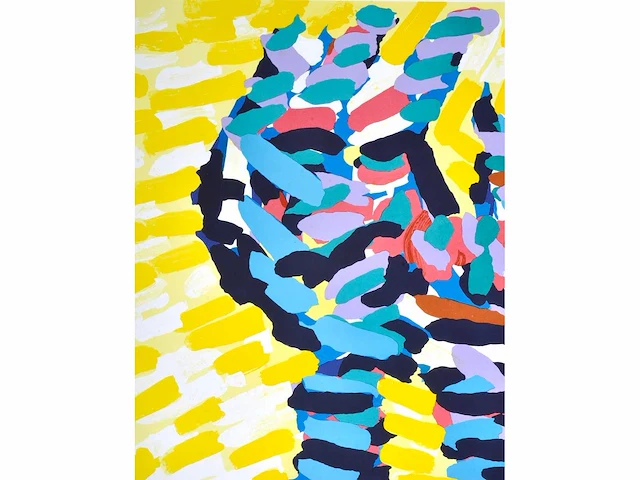 Karel appel - splintering heads - litho - afbeelding 6 van  6