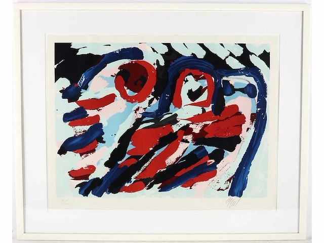 Karel appel - three smiling faces - litho - afbeelding 2 van  5