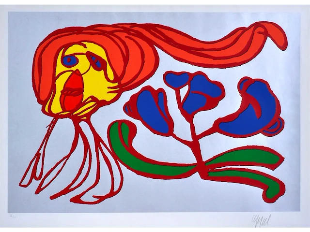 Karel appel (amsterdam, 1921 - 2006) - groot - afbeelding 1 van  7