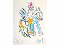 Karel appel (amsterdam, 1921 - 2006) - handingekleurd - afbeelding 1 van  7