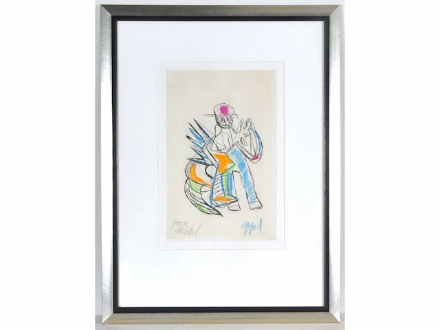 Karel appel (amsterdam, 1921 - 2006) - handingekleurd - afbeelding 2 van  7