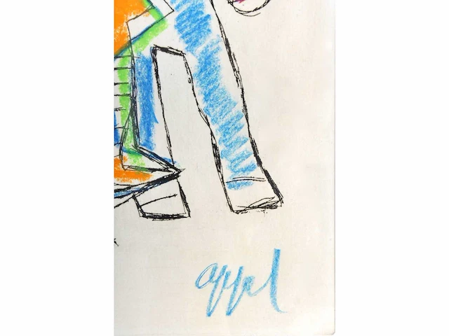 Karel appel (amsterdam, 1921 - 2006) - handingekleurd - afbeelding 3 van  7