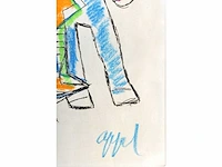 Karel appel (amsterdam, 1921 - 2006) - handingekleurd - afbeelding 3 van  7