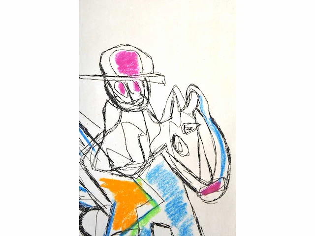 Karel appel (amsterdam, 1921 - 2006) - handingekleurd - afbeelding 6 van  7