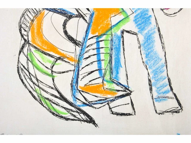 Karel appel (amsterdam, 1921 - 2006) - handingekleurd - afbeelding 7 van  7