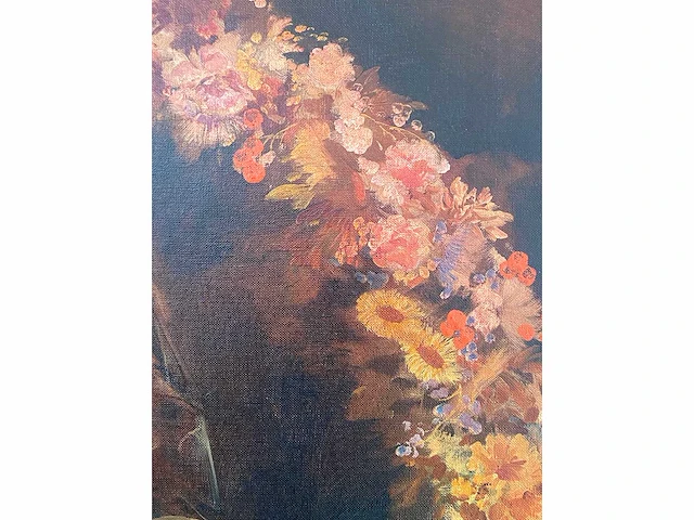 Karel van belle - madonna in bloemenkrans - olie op doek - afbeelding 3 van  14