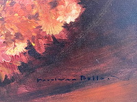 Karel van belle - madonna in bloemenkrans - olie op doek - afbeelding 8 van  14