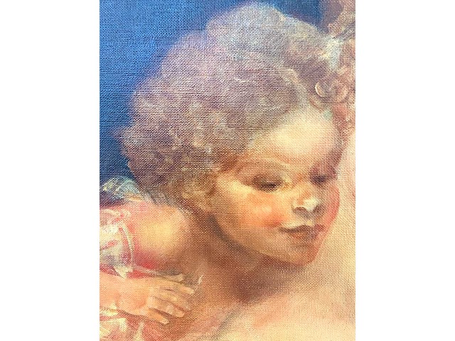 Karel van belle - madonna in bloemenkrans - olie op doek - afbeelding 11 van  14