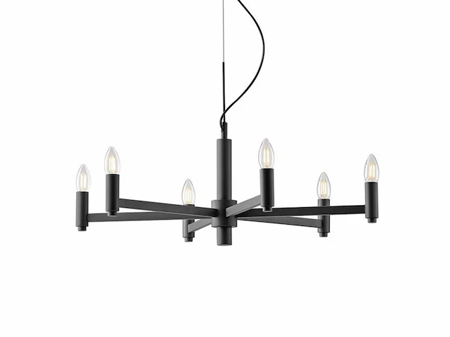 Karol luce design hanglamp zwart - afbeelding 1 van  6