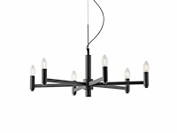Karol luce design hanglamp zwart - afbeelding 1 van  6