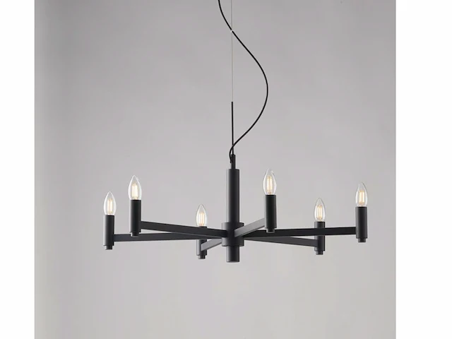 Karol luce design hanglamp zwart - afbeelding 2 van  6