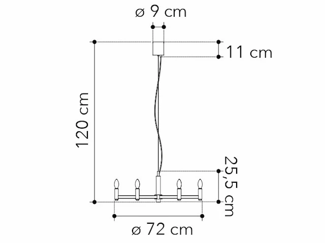 Karol luce design hanglamp zwart - afbeelding 4 van  6