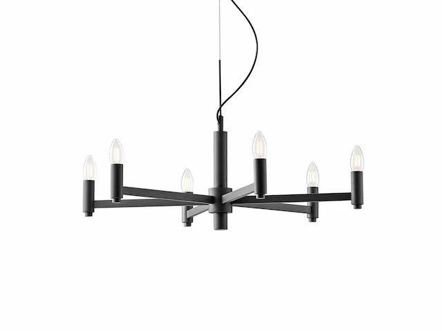 Karol luce design hanglamp zwart - afbeelding 6 van  6