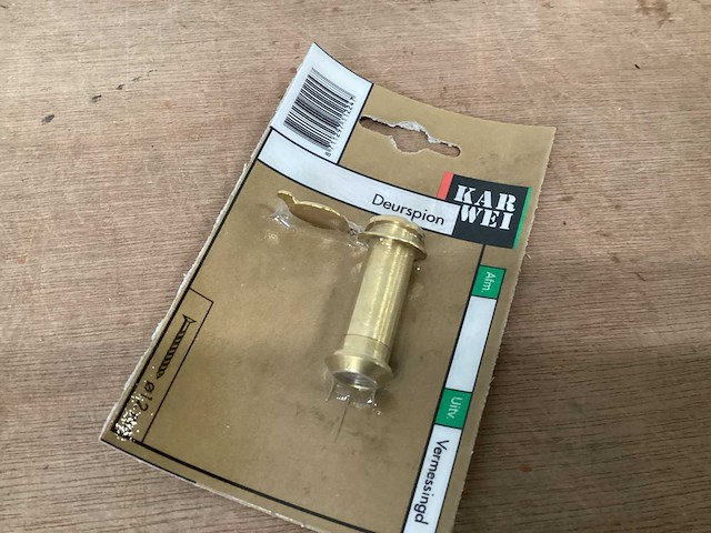 Karwei deurspion 12 mm, messing (40x) - afbeelding 2 van  3