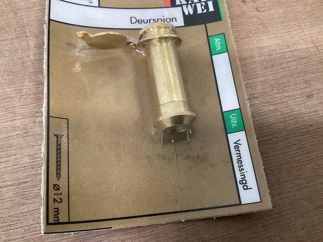 Karwei deurspion 12 mm, messing (40x) - afbeelding 3 van  3