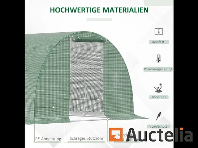 Kas 4,5 x 3 m met 6 vitrines kas - afbeelding 1 van  7