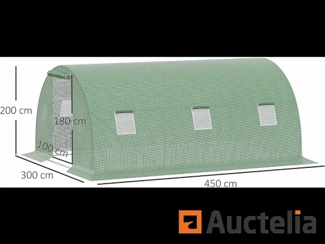Kas 4,5 x 3 m met 6 vitrines kas - afbeelding 2 van  7