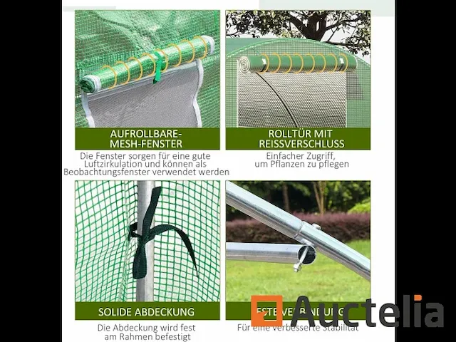 Kas 4,5 x 3 m met 6 vitrines kas - afbeelding 6 van  7