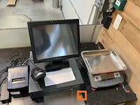 Kasregister met scale touch scherm pos machine - afbeelding 4 van  6