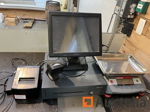 Kasregister met scale touch scherm pos machine - afbeelding 5 van  6
