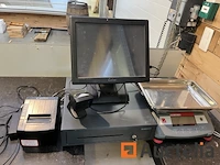 Kasregister met scale touch scherm pos machine - afbeelding 5 van  6