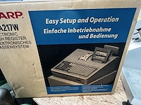 Kassa sharp xe-a217w - afbeelding 2 van  4