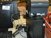 Kassasysteem pc ,2 schermen, ticketprinter, kaslade - afbeelding 3 van  8
