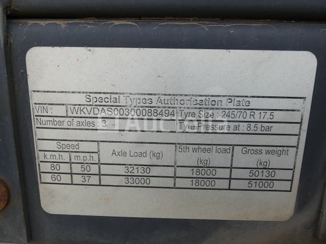 Kassbohrer dieplader (2018-vin:wkvdas00300088494) - afbeelding 22 van  22