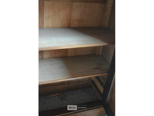 Kast met 2 glazen deuren en 5 leggers - afbeelding 3 van  3