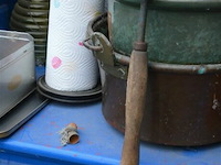 Kast met inhoud partij div deco materialen - afbeelding 2 van  10