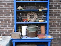 Kast met inhoud partij div deco materialen