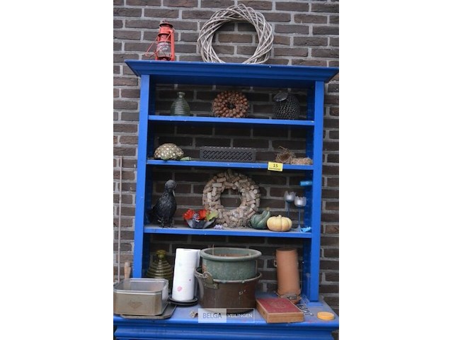 Kast met inhoud partij div deco materialen - afbeelding 3 van  10