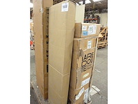 Kast met witte melamine houten planken - afbeelding 6 van  6